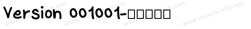Version 001001字体转换